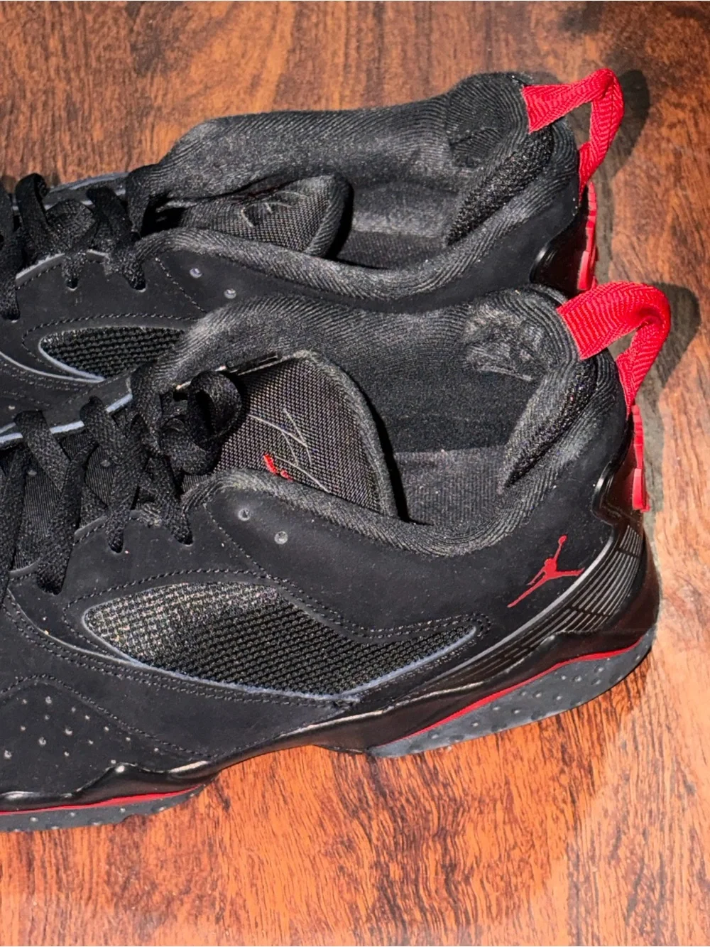 Jordan size 13 Black and Red Retro Basketball Shoes